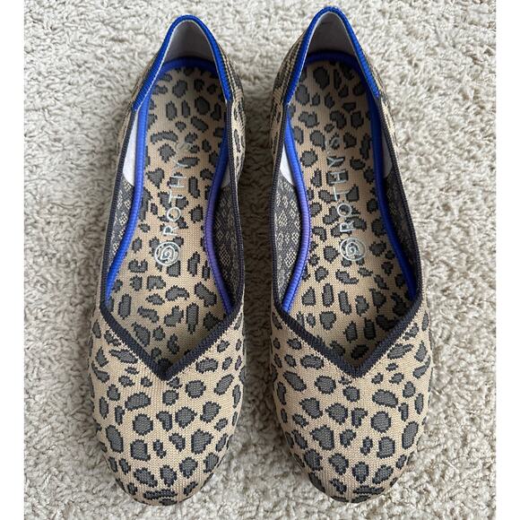 Rothy's Rothys The Flat Leopard Print Ballet Flat 8.5 - Picture 2 of 5